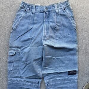 Deadstock 90s Dockers Jeans Mens 29x30 Pleated Denim Levis Cargo Tapered Vintage